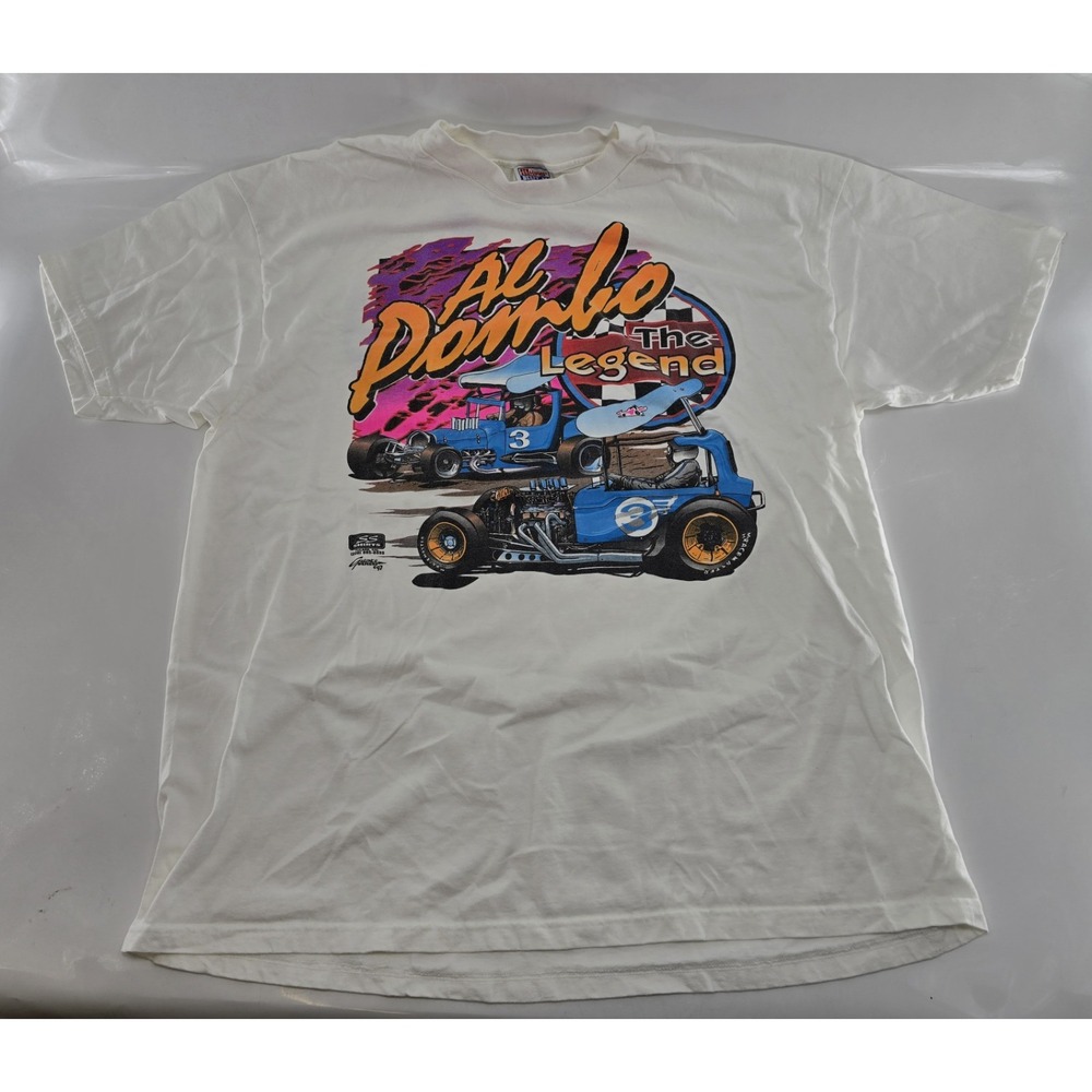 Vtg 1997 AL DOMBO the‎ Legend - T Shirt Sz 2XL - Awesome Front & Back Graphic